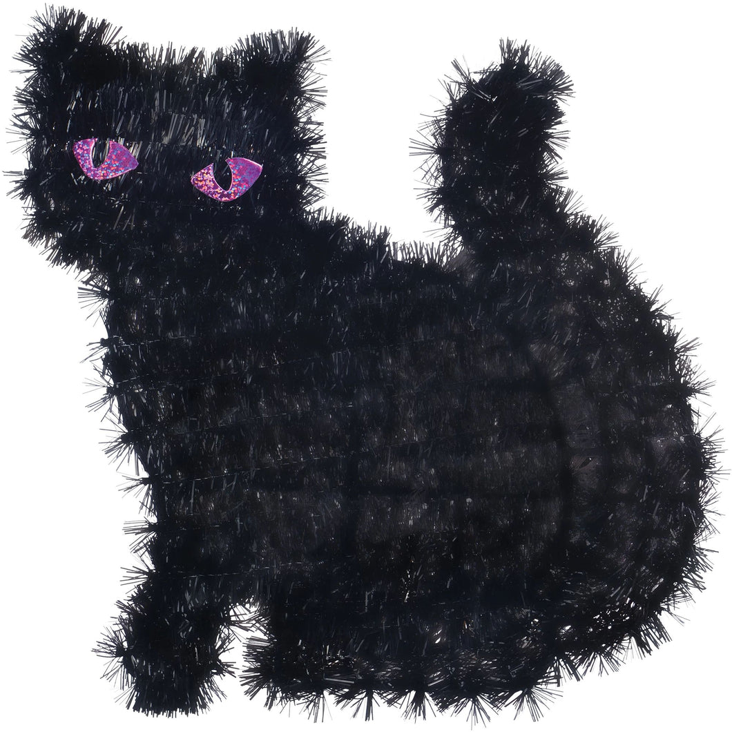 Black Cat Tinsel Decoration