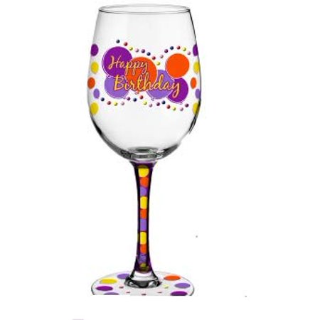 Let's Toast - Happy Birthday Wine Glass