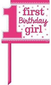 First Birthday Girl Lawn Sign