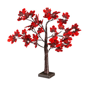 24" LED Red Maple Tree with 24 Lights Table Décor