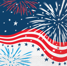 Load image into Gallery viewer, Fireworks 4th of July Pattern
